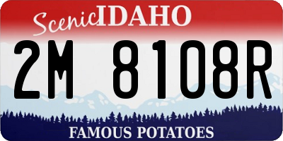 ID license plate 2M8108R