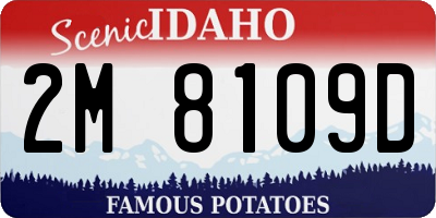 ID license plate 2M8109D