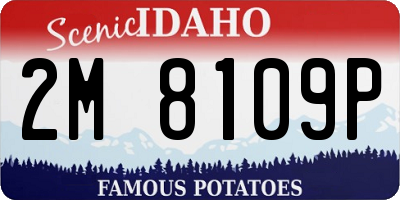 ID license plate 2M8109P