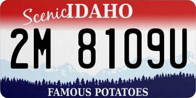 ID license plate 2M8109U