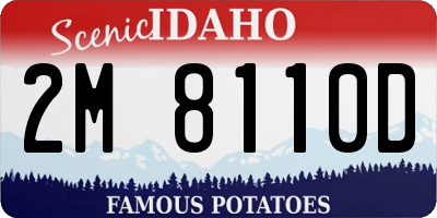 ID license plate 2M8110D