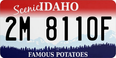 ID license plate 2M8110F
