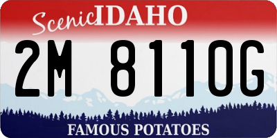 ID license plate 2M8110G