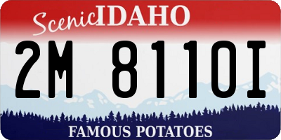 ID license plate 2M8110I