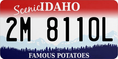 ID license plate 2M8110L