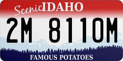 ID license plate 2M8110M