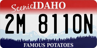 ID license plate 2M8110N