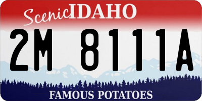 ID license plate 2M8111A