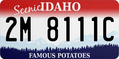 ID license plate 2M8111C