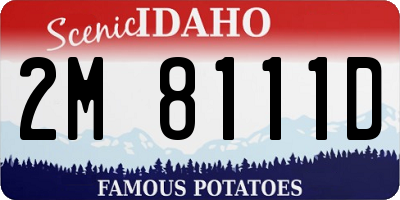 ID license plate 2M8111D