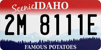 ID license plate 2M8111E