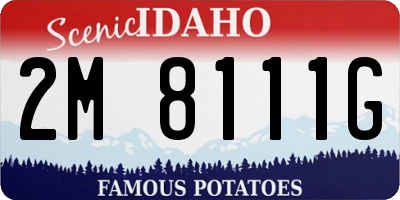 ID license plate 2M8111G