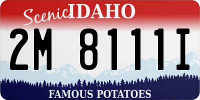 ID license plate 2M8111I