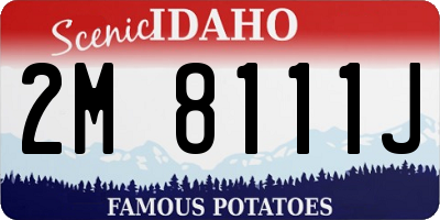 ID license plate 2M8111J