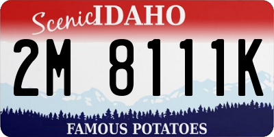 ID license plate 2M8111K