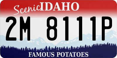 ID license plate 2M8111P