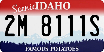 ID license plate 2M8111S