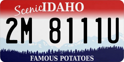 ID license plate 2M8111U