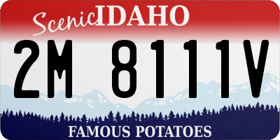 ID license plate 2M8111V