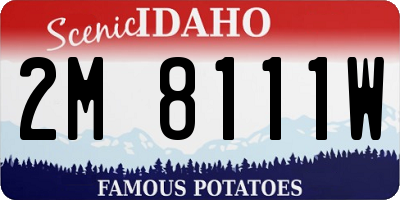 ID license plate 2M8111W
