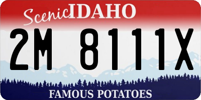 ID license plate 2M8111X