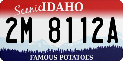 ID license plate 2M8112A