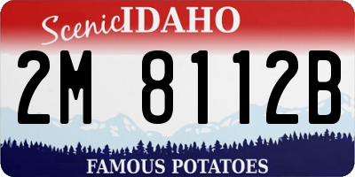 ID license plate 2M8112B