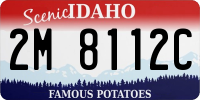 ID license plate 2M8112C