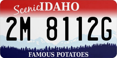 ID license plate 2M8112G