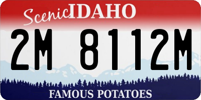 ID license plate 2M8112M