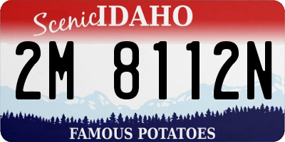 ID license plate 2M8112N