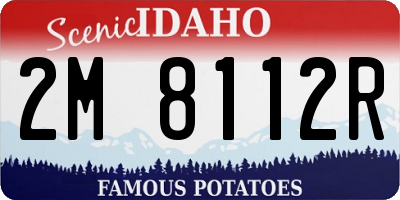 ID license plate 2M8112R