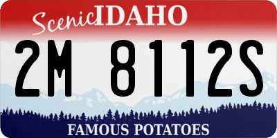 ID license plate 2M8112S