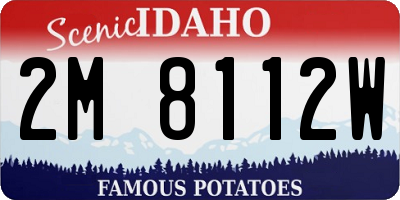 ID license plate 2M8112W