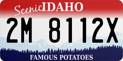 ID license plate 2M8112X