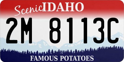 ID license plate 2M8113C