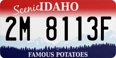 ID license plate 2M8113F