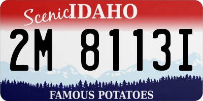 ID license plate 2M8113I