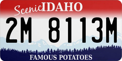 ID license plate 2M8113M