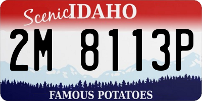 ID license plate 2M8113P
