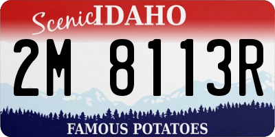ID license plate 2M8113R