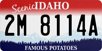 ID license plate 2M8114A