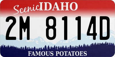ID license plate 2M8114D