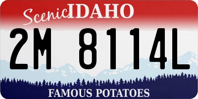 ID license plate 2M8114L