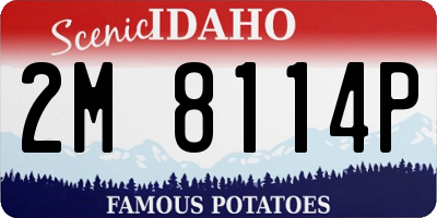 ID license plate 2M8114P