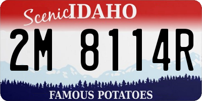 ID license plate 2M8114R
