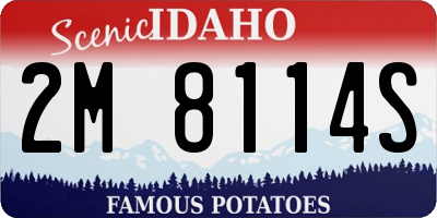 ID license plate 2M8114S