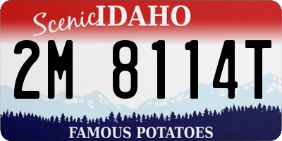 ID license plate 2M8114T