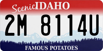ID license plate 2M8114U