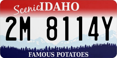 ID license plate 2M8114Y